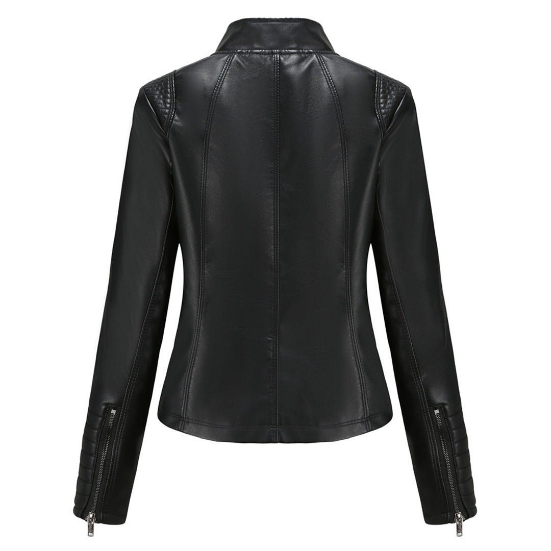 Stylish Leather Women's Jacket – Elin