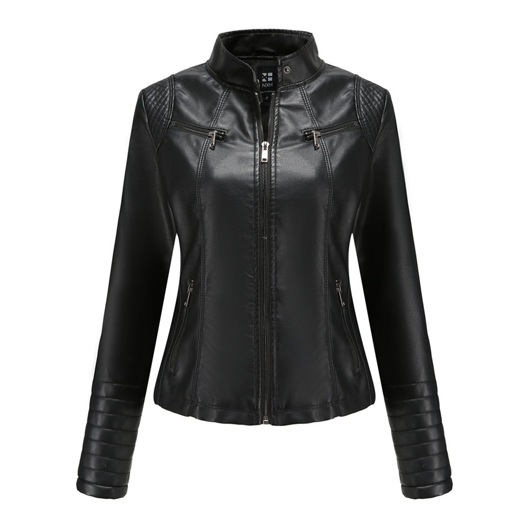 Stylish Leather Women's Jacket – Elin