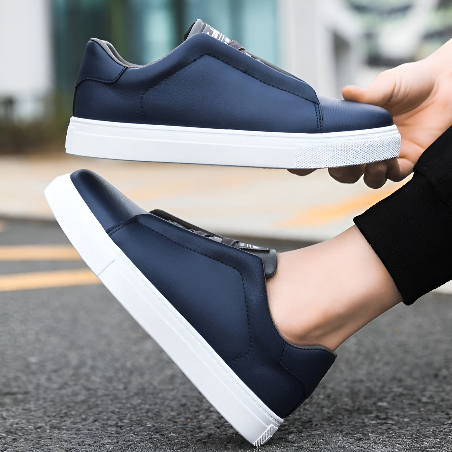 Stylish Luxury Leather Sneakers