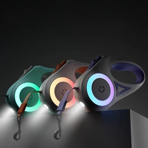 NobleStride LED Dog Leash | Stylish and Safe Retractable Leash for Dogs