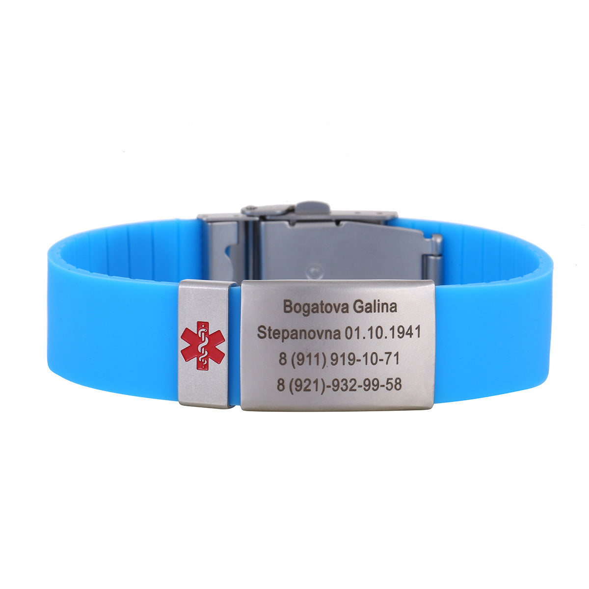 LifeSphere Personalized Safety Bracelet | Stylish and durable medical ID band for emergencies