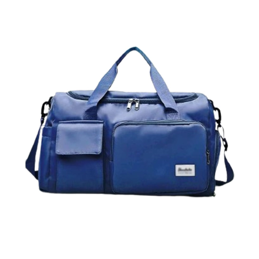 Multi-Pocket Travel Bag, Sports and Gym Duffle with Separate Shoe Compartment