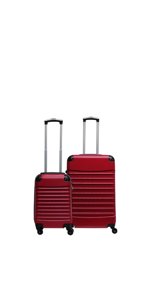2-Piece Hard Shell Luggage Set – Siena Rosso