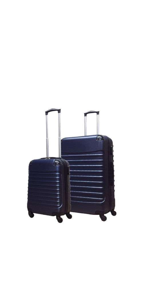 2-Piece Dark Blue Hard Shell Luggage Set – Monaco