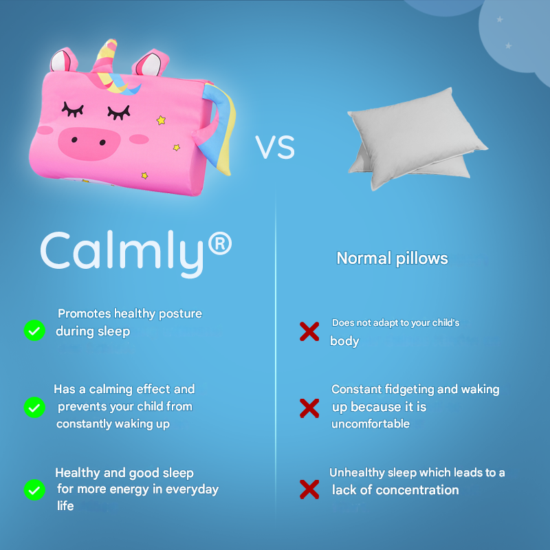 Children's Neck Pillow with Ergonomic Support – Animal Motif Selection