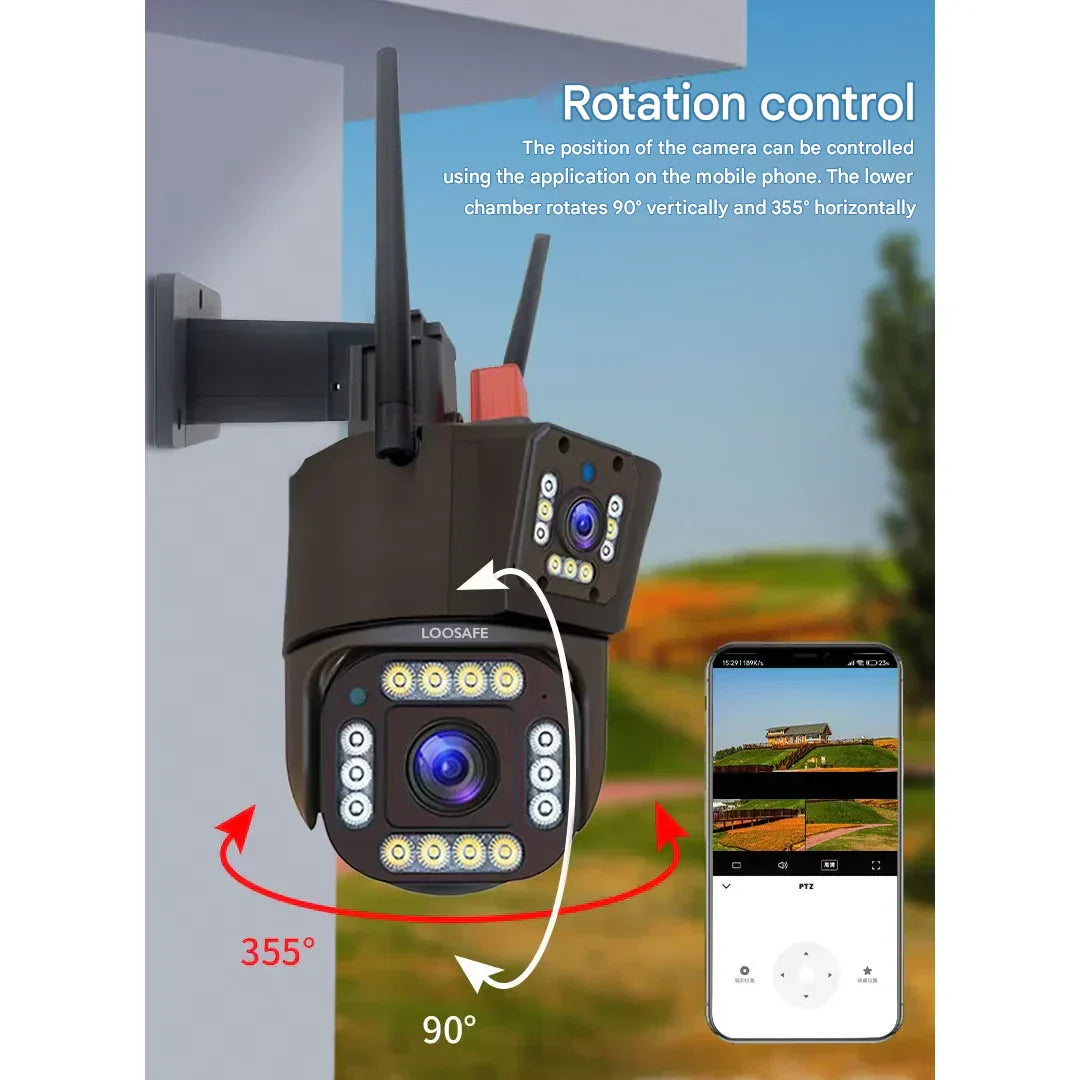 Wireless 4K Security Camera with Solar Panel – DualGuard 4K