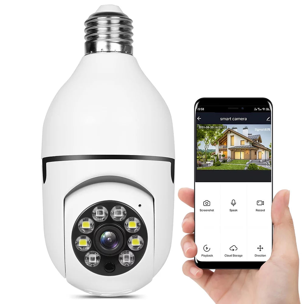 VigilPro Lamp Security Camera | Night vision, motion tracking, and smartphone control