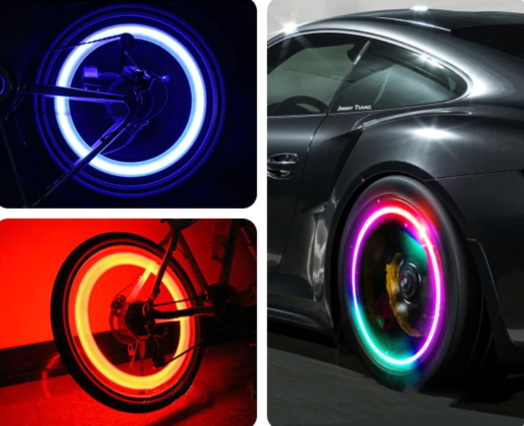 Set of 4 Illuminated Valve Caps – GlowRims