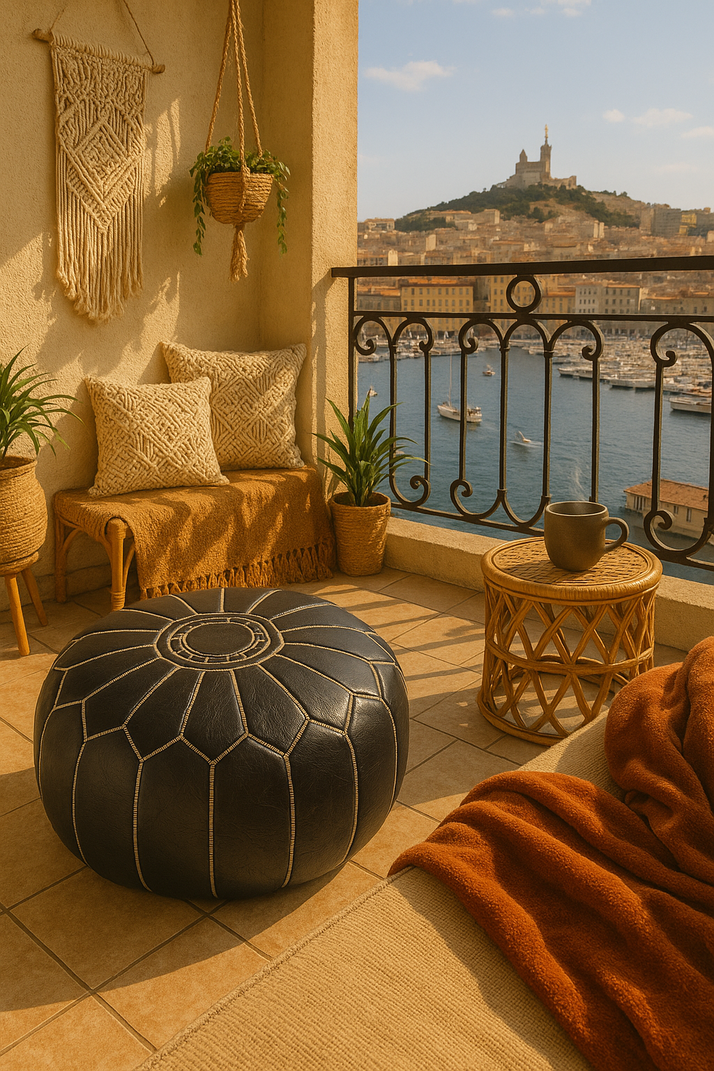 Luxury Leather Pouffe – Comfort and Design