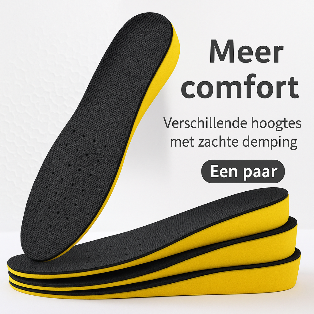 Invisible Height Increasing Insoles – Comfortable and Confident – Adjustable