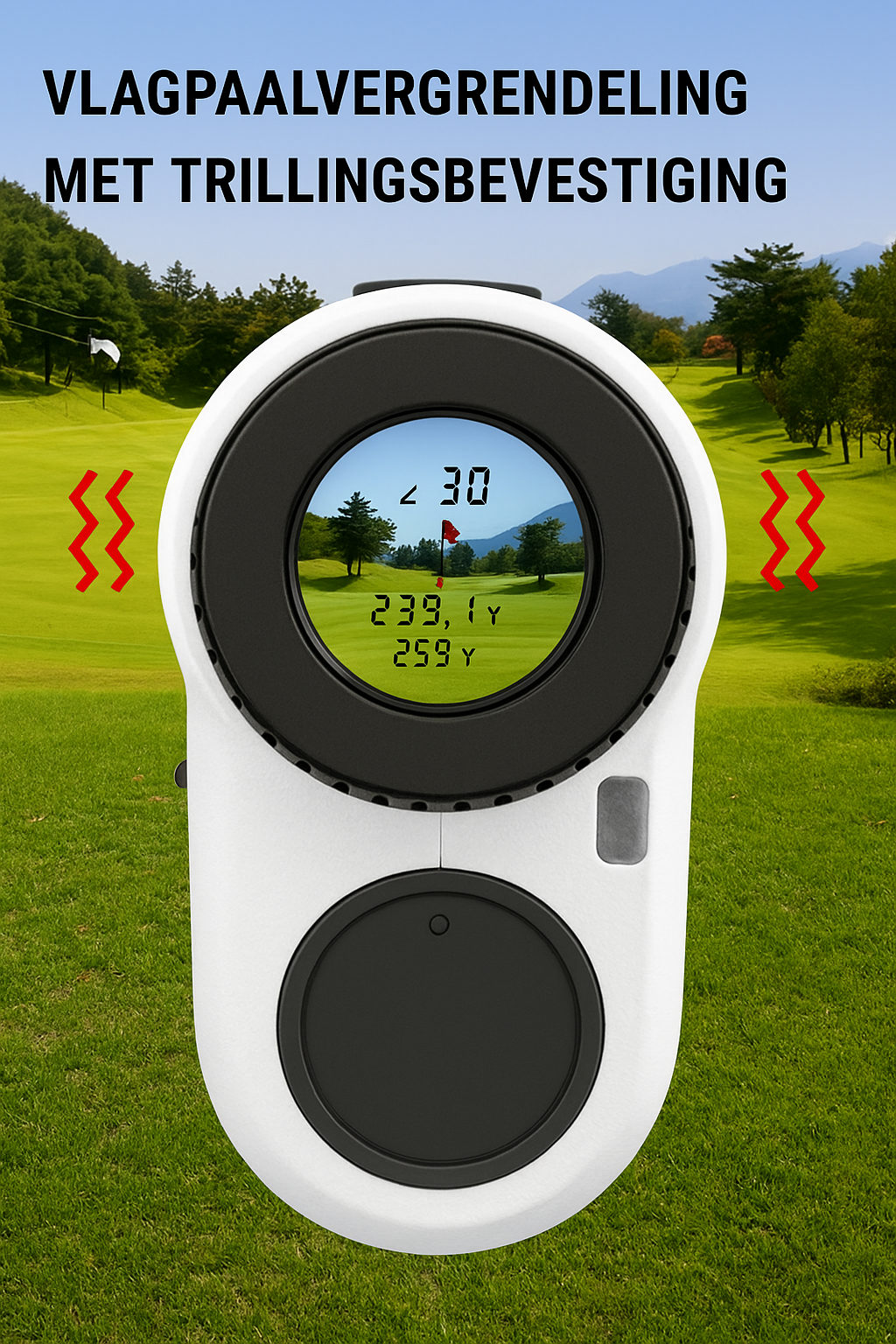 REVASRI – Golf Rangefinder with Slope & Pin Lock | Golf Distance Meter | 914m Laser, Rechargeable, Tournament-Legal Slope Function
