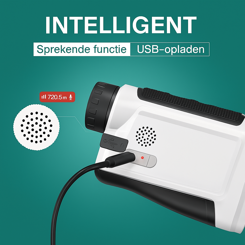 Nohawk – 914m Laser Rangefinder with Display | Golf Distance Measurer | USB Rechargeable, Slope Compensation & Vibration Signal