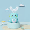 U-shaped Children's Toothbrush with Sonic Cleaning and Silicone Attachment