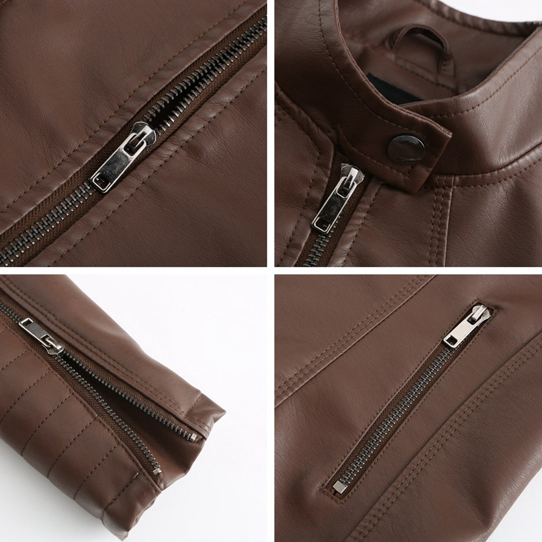 Stylish Leather Women's Jacket – Elin