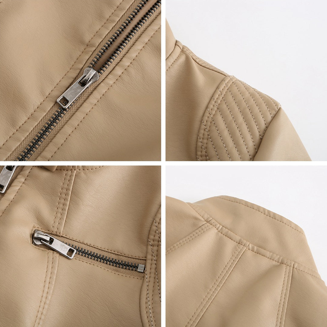 Stylish Leather Women's Jacket – Elin