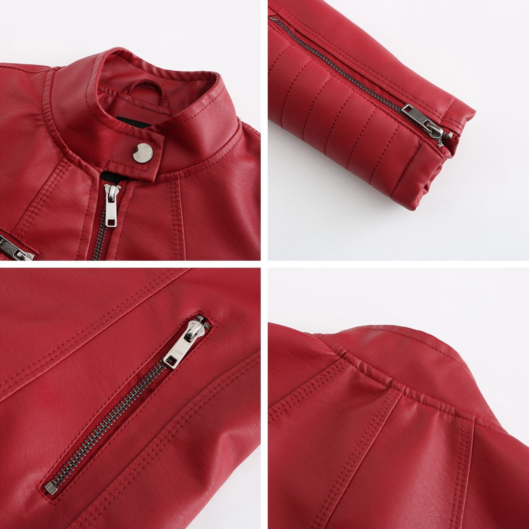 Stylish Leather Women's Jacket – Elin