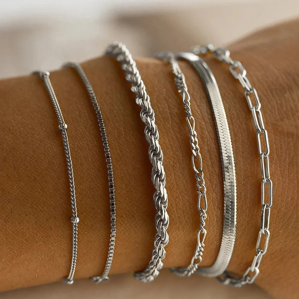 Set of 6 Stylish Bracelets – Amélie