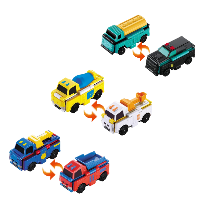 Double-sided Play Cars for Imaginative Play - FlipWheels