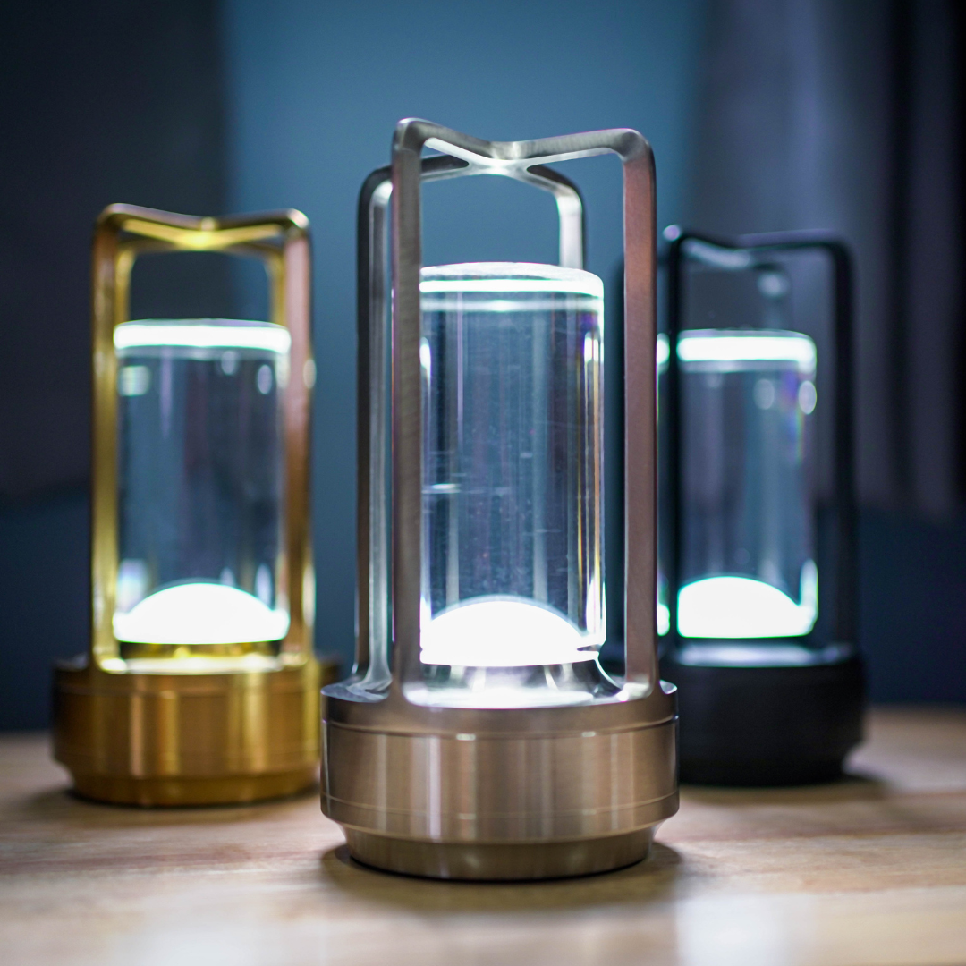 CrystalGlow - Crystal Lantern with Elegant Lighting
