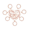 AuraHeart HeartLink | Premium Heart Keychain with Personal Engraving Option