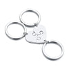 AuraHeart HeartLink | Premium Heart Keychain with Personal Engraving Option