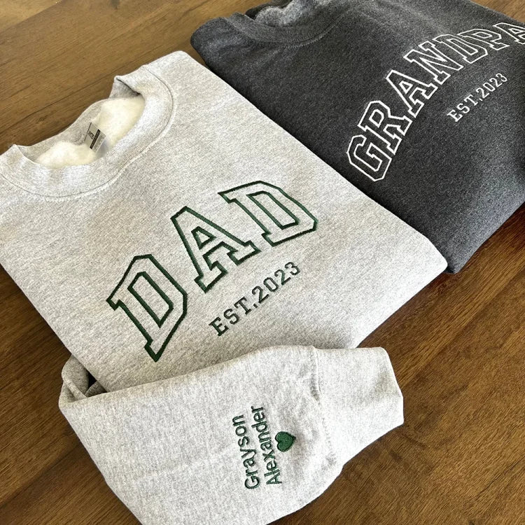 EmbroLux Custom Hoodie | Personalized sweatshirt with embroidered family names for heartfelt gifting