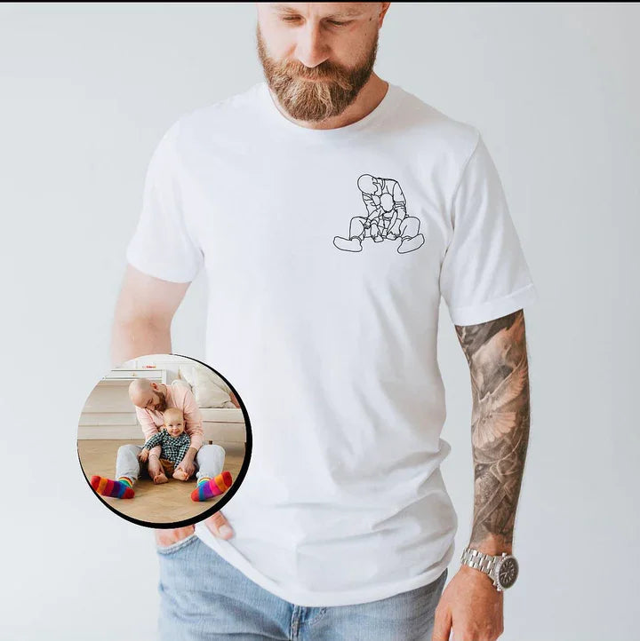 ThreadElegance Custom Embroidered Sweatshirt | Stylish Hoodie with Photo Memory Stitching