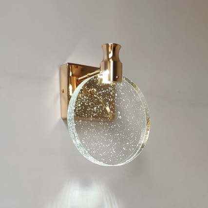 Luxurious Round Crystal Wall Light – Celestia