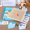 Wooden Multiplication Game for Children with Learning Cards – Maximo