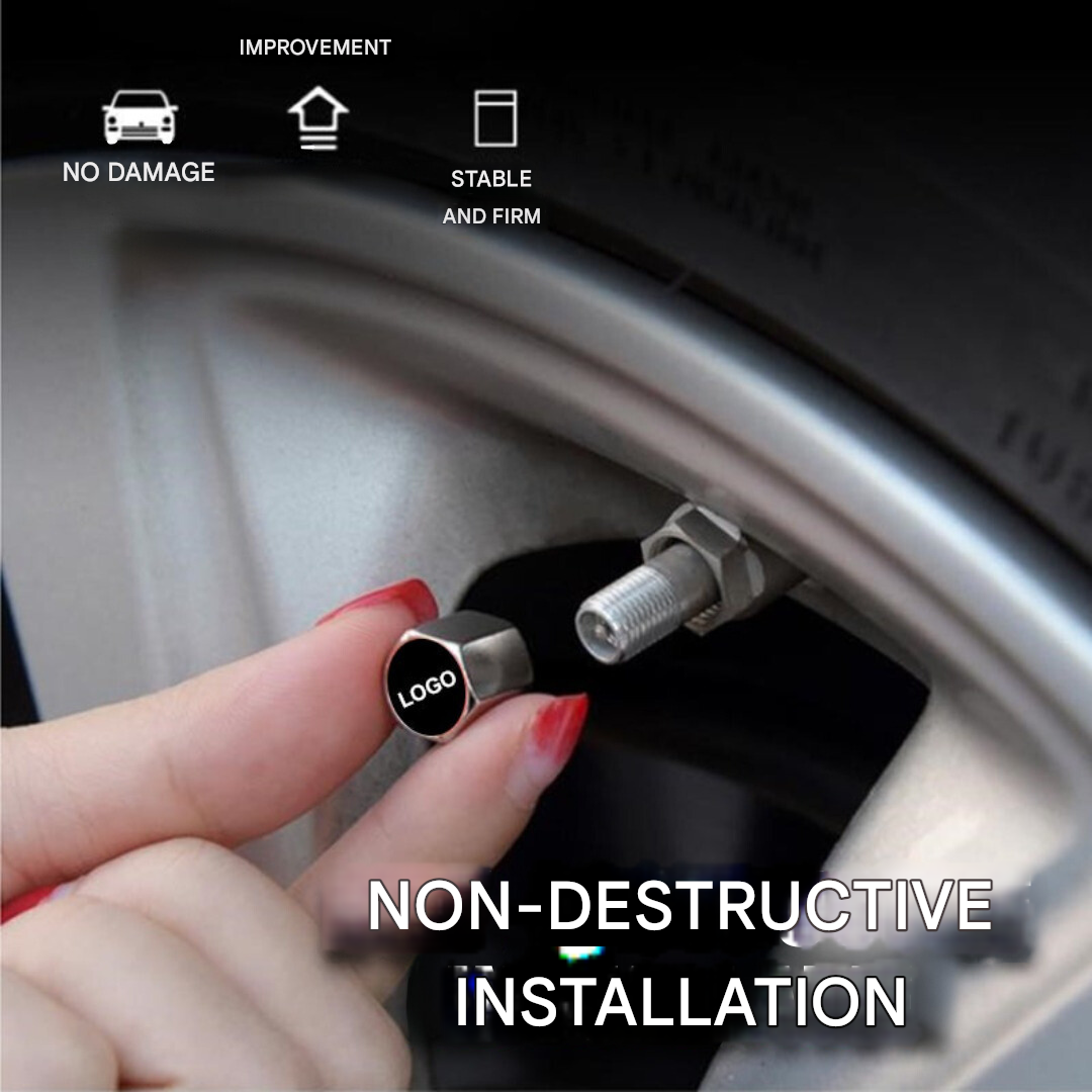 Brand Valve Caps Set (4 Pieces) - WheelTops