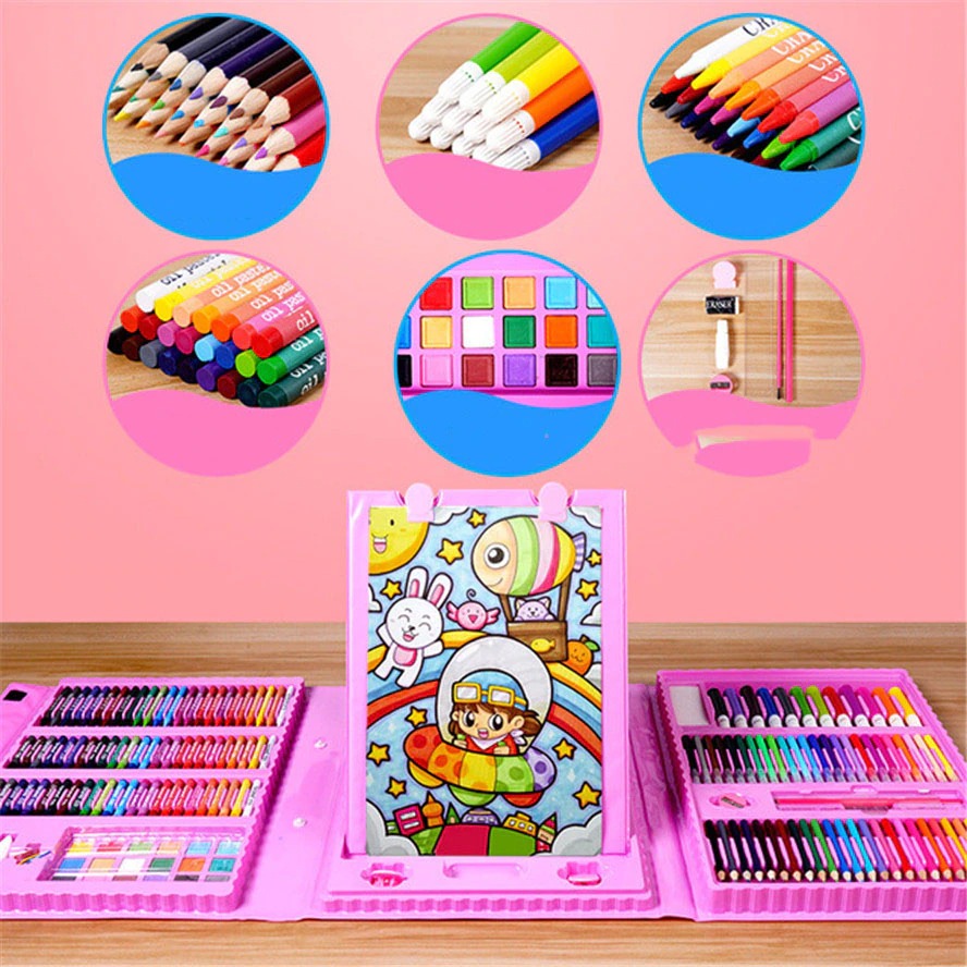 6-in-1 Creative Box with Art and Craft Materials for Children – Compact & Versatile