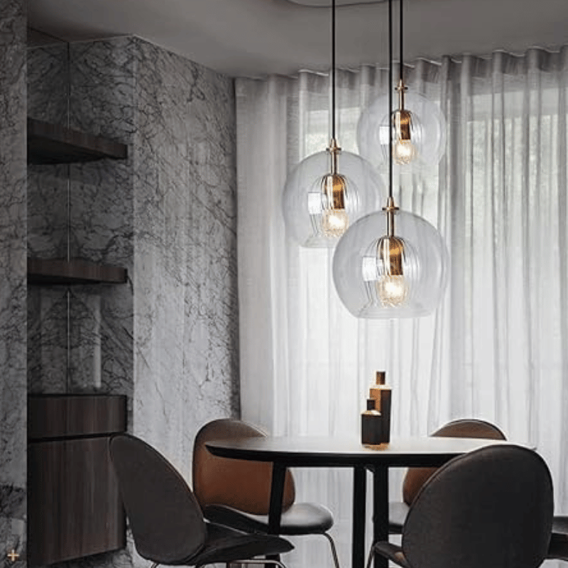 Modern Aluminium Glass Pendant Light – LumaLite