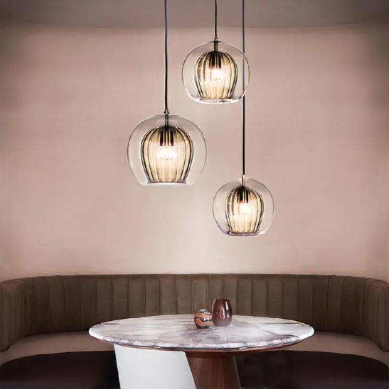 Modern Aluminium Glass Pendant Light – LumaLite