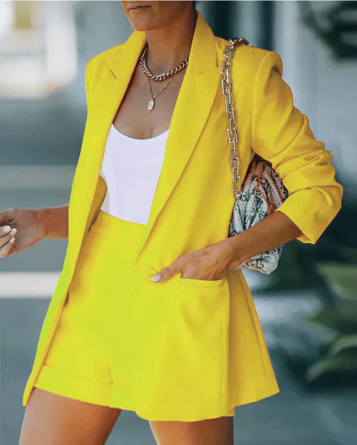 Sandsberg - Colourful Blazer & Short Set