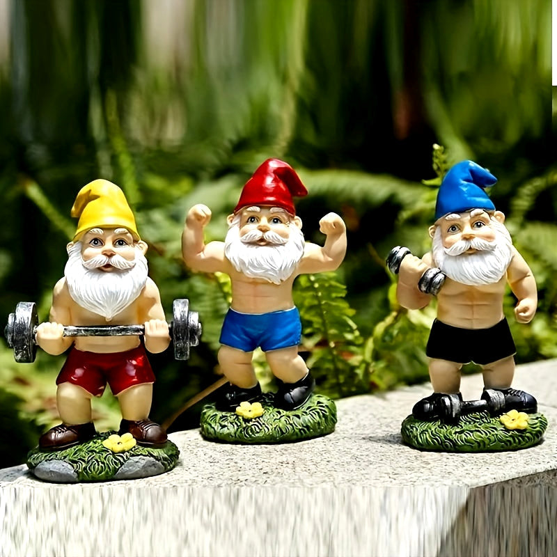 Sporty Dwarfs - Funny Garden Statues for a Playful Atmosphere