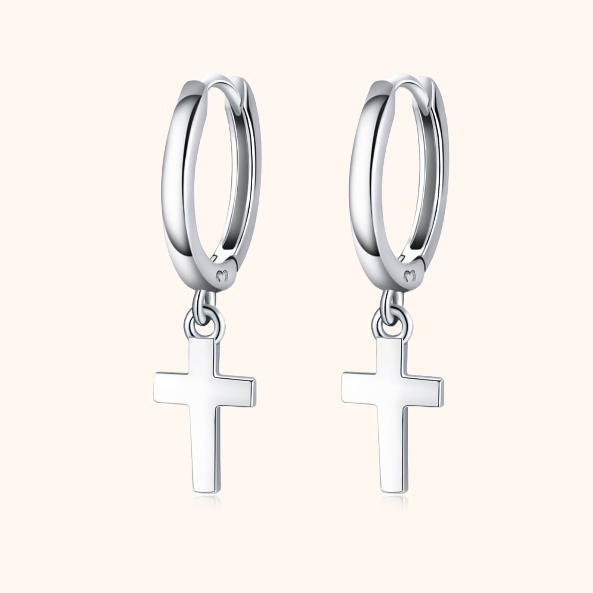 Earrings with Cross Pendant - Aurelia