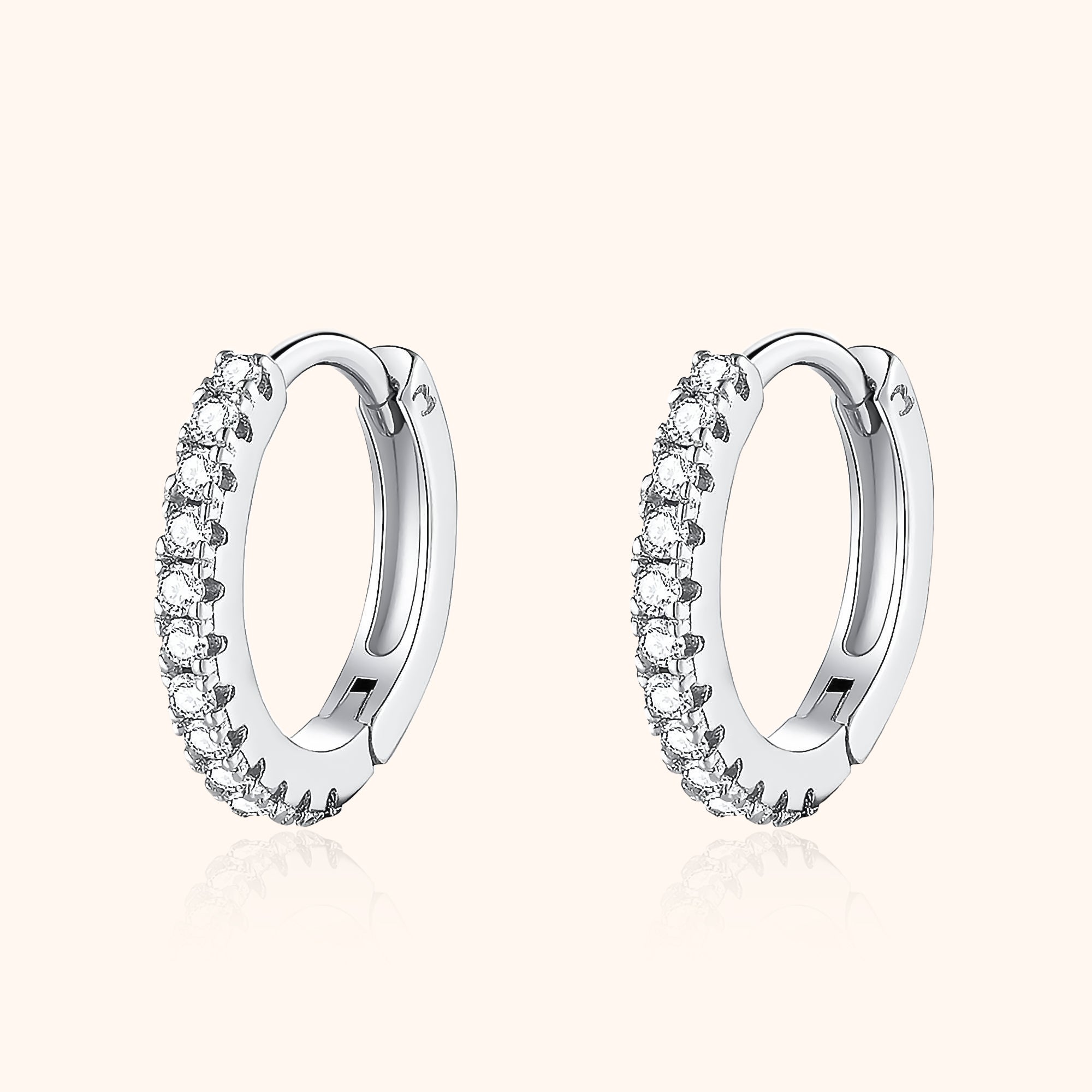 Stylish Zirconia Hoops – Aurina