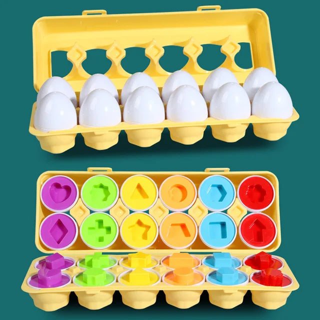 Shape Match Eggs – Educational Play Fun for Children