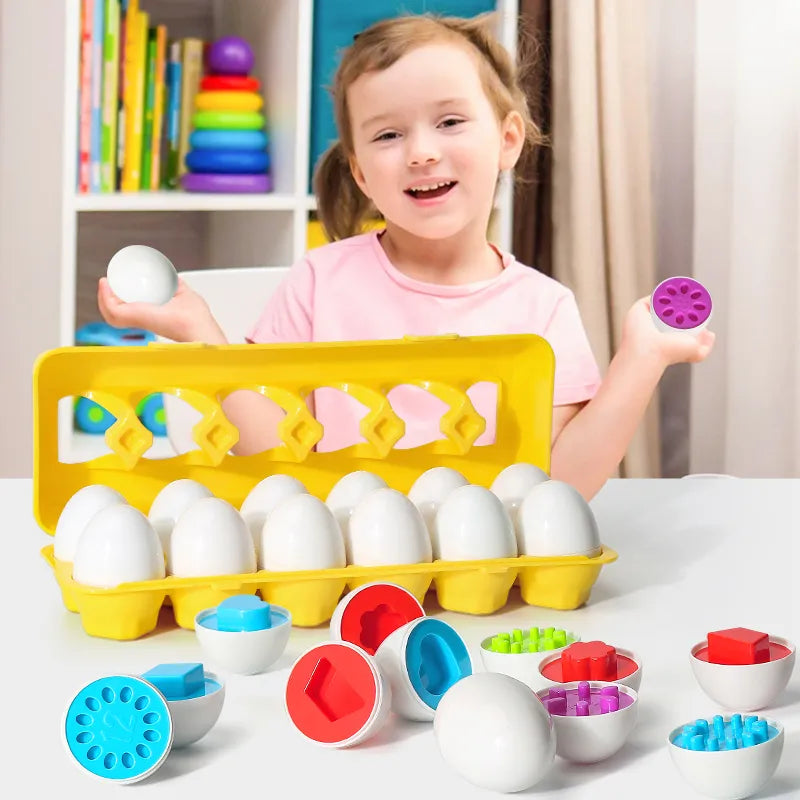 Shape Match Eggs – Educational Play Fun for Children