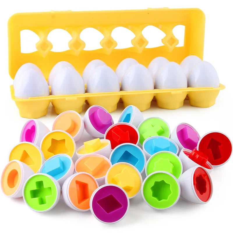 Shape Match Eggs – Educational Play Fun for Children