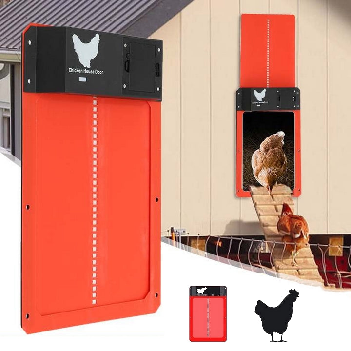 PoultryGuard Luxe Automatic Door | Smart light-controlled door for safe and secure chicken