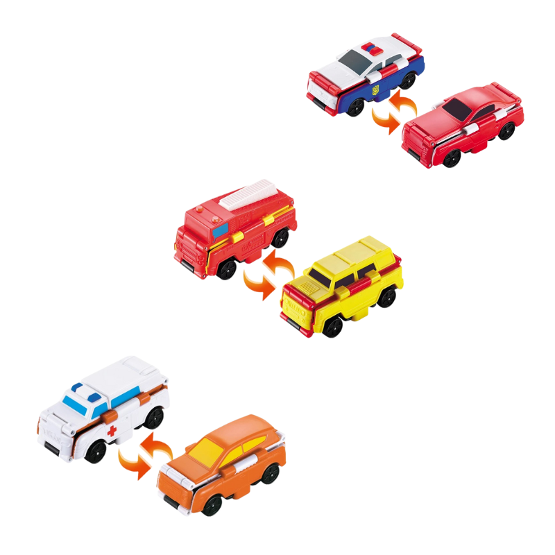 Double-sided Play Cars for Imaginative Play - FlipWheels