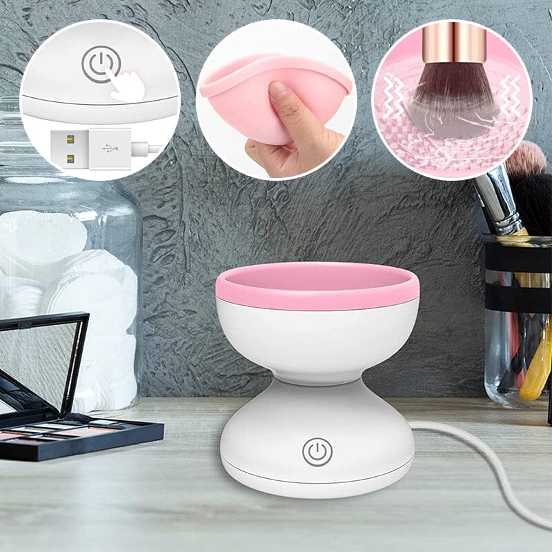 Electric Makeup Brush Cleaner - Quick and Thorough Cleaning