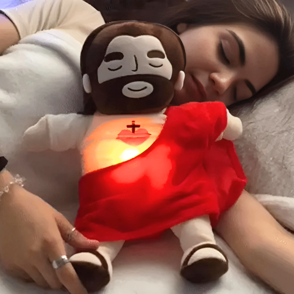 Cuddly Toy with Breathing Motion & Light – Soothing Aid for Children
