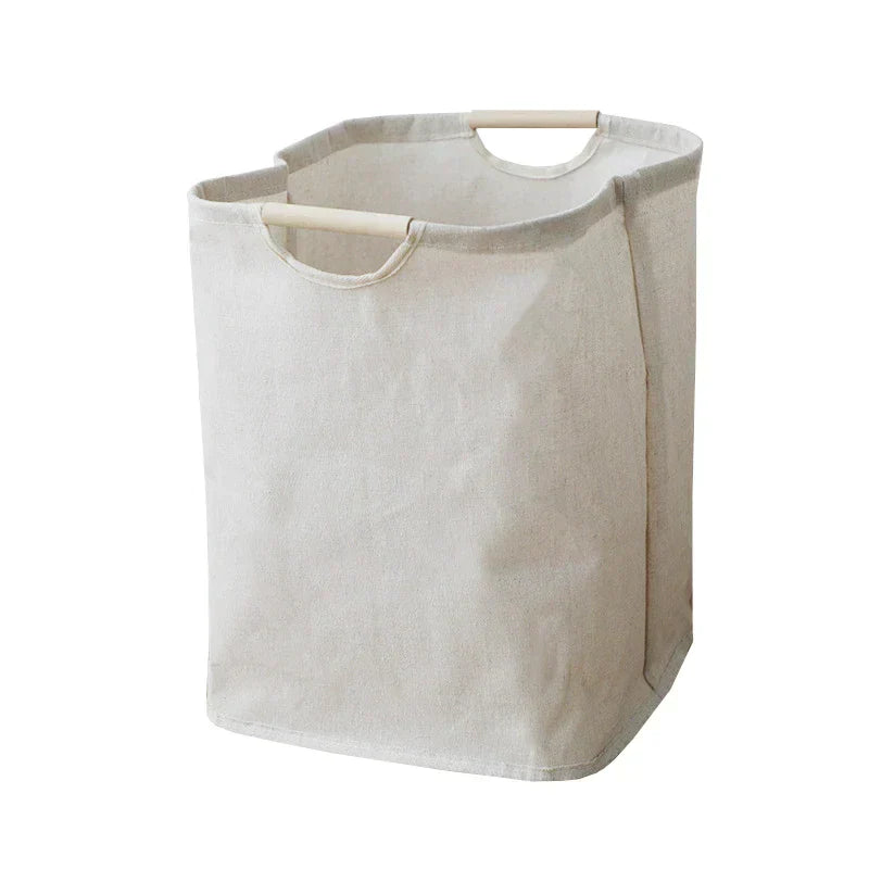 JapanStyle Cotton-Linen Laundry Basket