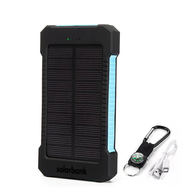 ChargeMaster Solar Powerbank | High-Capacity Portable Charger for Active Lifestyles
