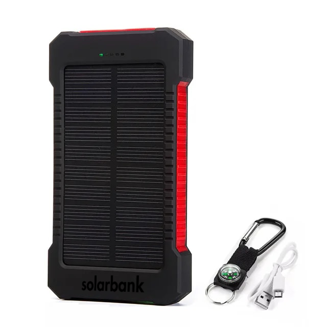 ChargeMaster Solar Powerbank | High-Capacity Portable Charger for Active Lifestyles