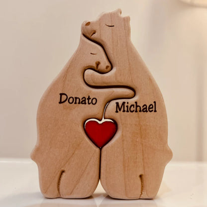 BearRoots Family - Customisable Wooden Family Figures for a Warm Home