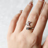 RegaliaEngrave Signature Ring | Elegant gold-plated adjustable memory jewelry