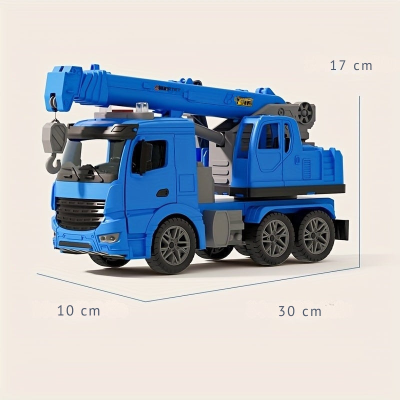 Crane Truck Toy with Light & Sound – Movable Arm for Construction Role Play